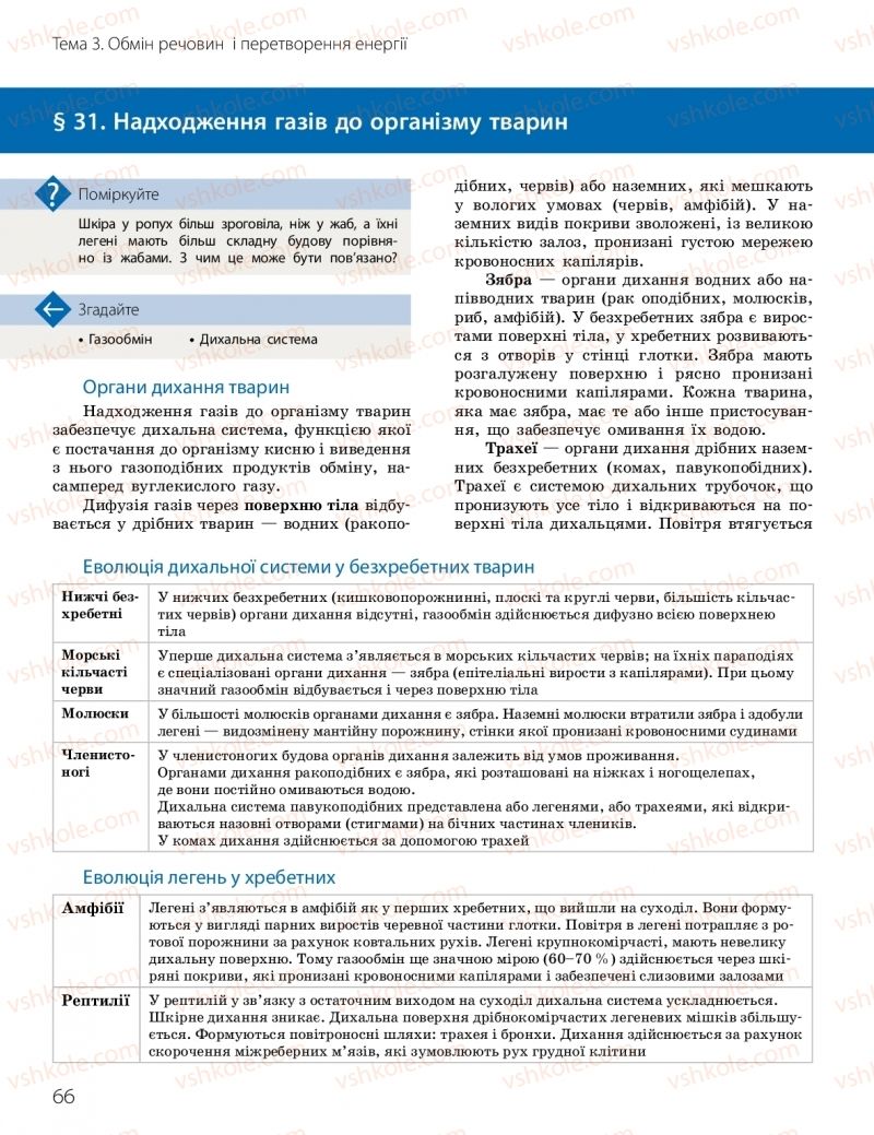 Страница 66 | Підручник Біологія 10 клас К.М. Задорожний, О.М. Утєвська 2018