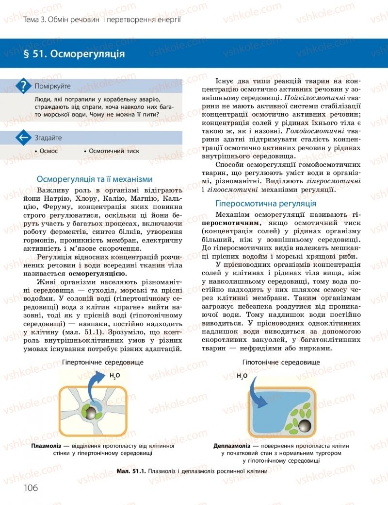 Страница 106 | Підручник Біологія 10 клас К.М. Задорожний, О.М. Утєвська 2018