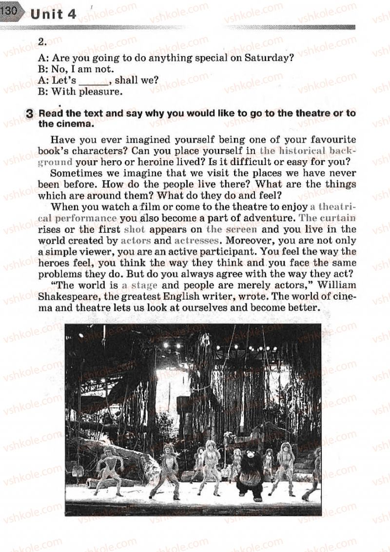 Страница 130 | Підручник Англiйська мова 7 клас А.М. Несвіт 2007
