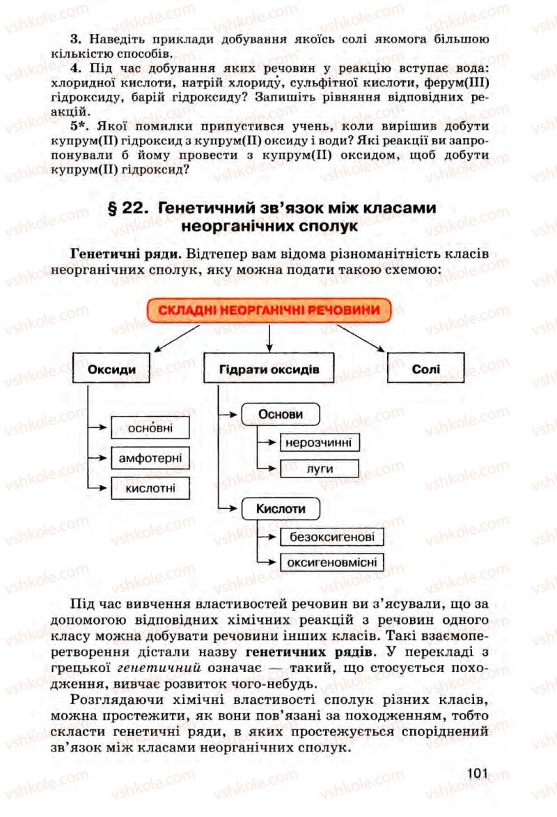 Страница 101 | Підручник Хімія 8 клас О.Г. Ярошенко 2008