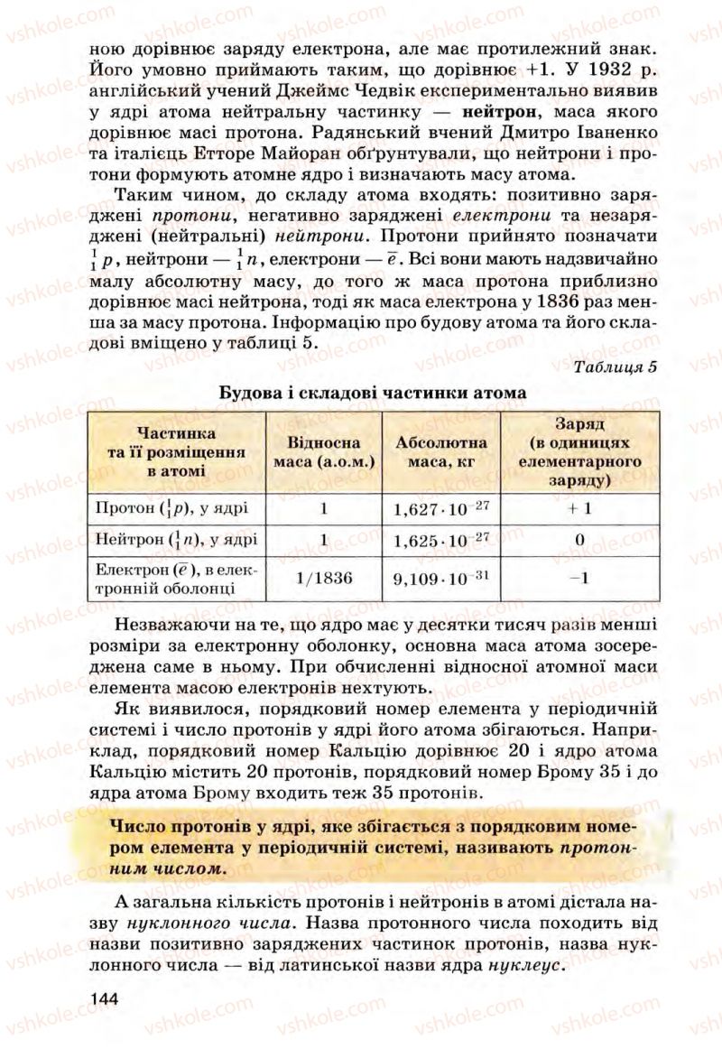 Страница 144 | Підручник Хімія 8 клас О.Г. Ярошенко 2008