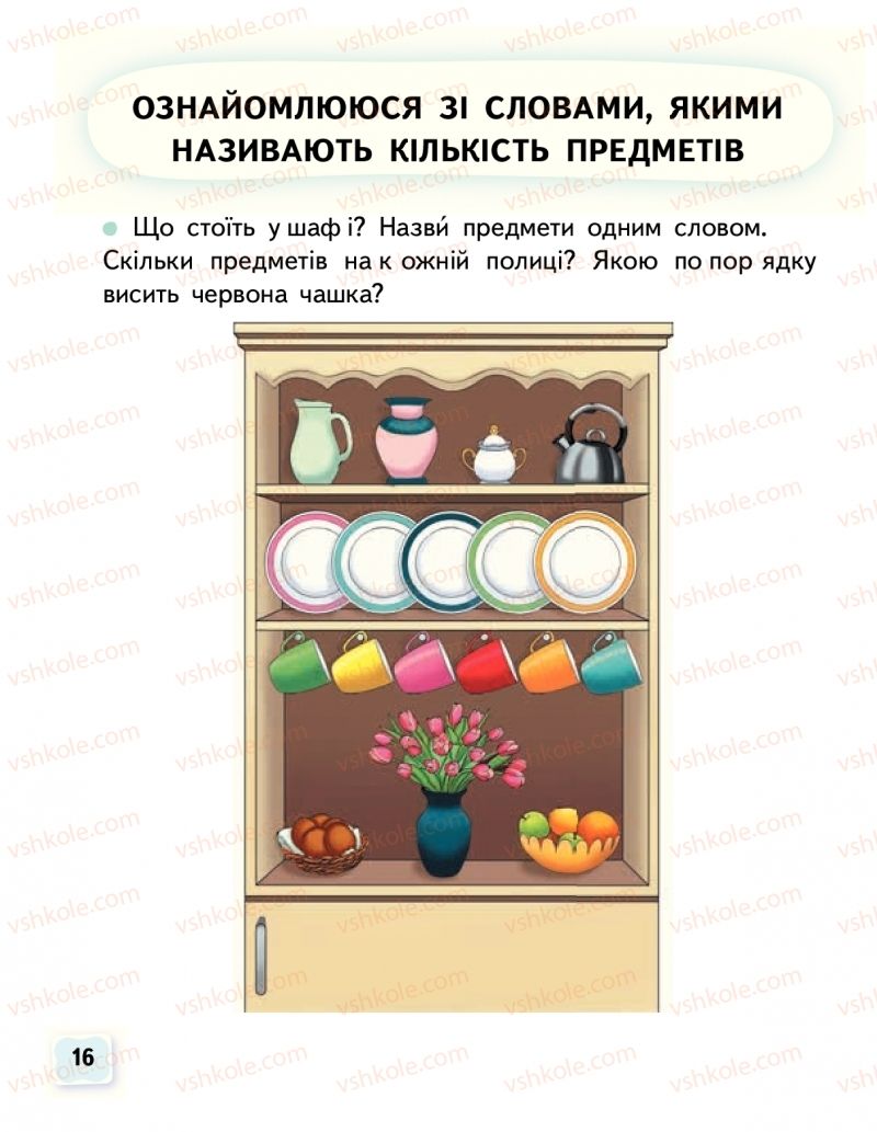 Страница 16 | Підручник Буквар 1 клас М.С. Вашуленко, О.В. Вашуленко 2018 1 частина