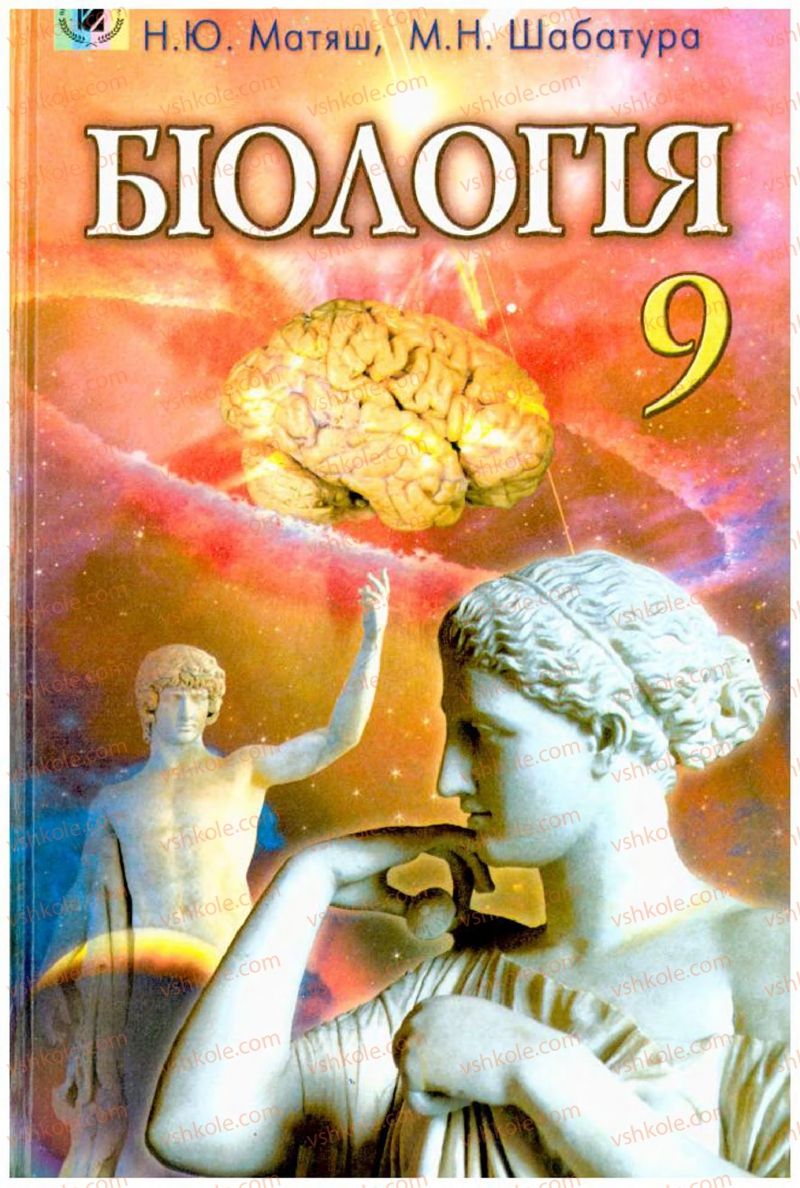 Страница 1 | Підручник Біологія 9 клас Н.Ю. Матяш, М.Н. Шабатура 2009