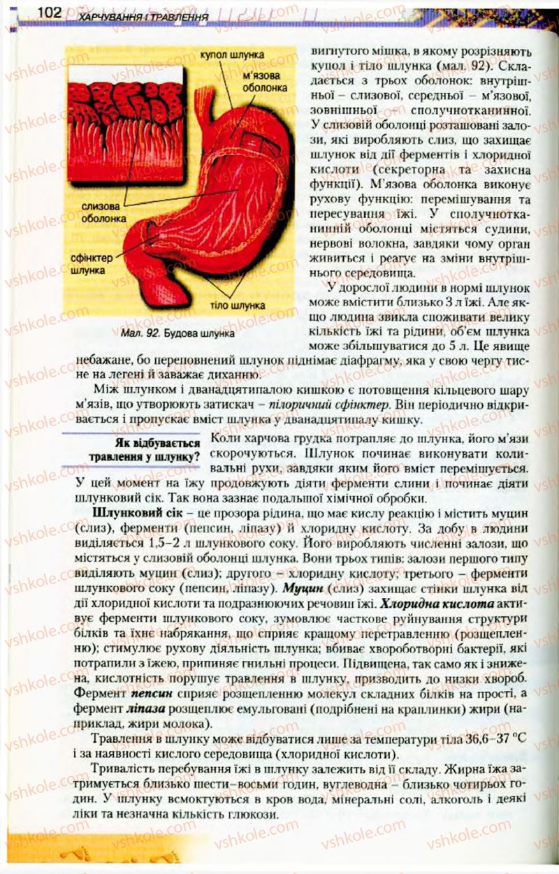 Страница 102 | Підручник Біологія 9 клас Н.Ю. Матяш, М.Н. Шабатура 2009