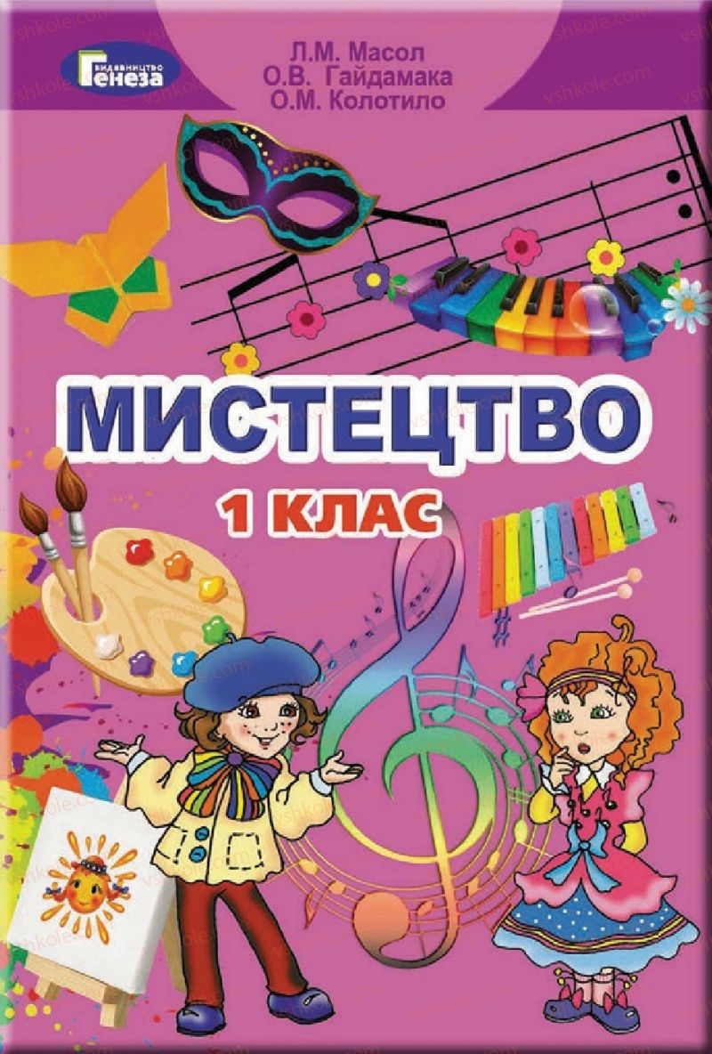 Страница 1 | Підручник Мистецтво 1 клас Л.М. Масол, О.В. Гайдамака, О.М. Колотило 2018