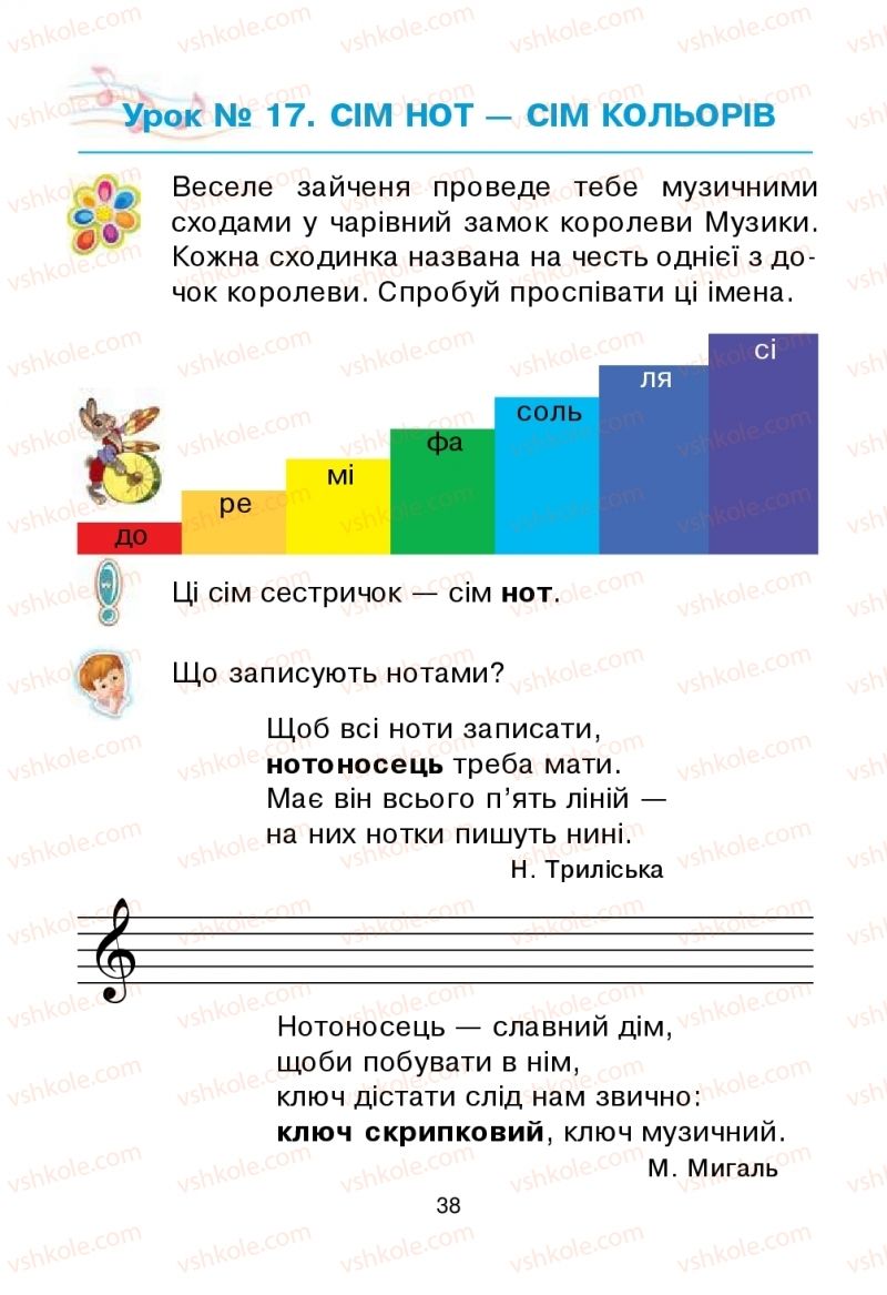 Страница 38 | Підручник Мистецтво 1 клас Л.Г. Кондратова 2018