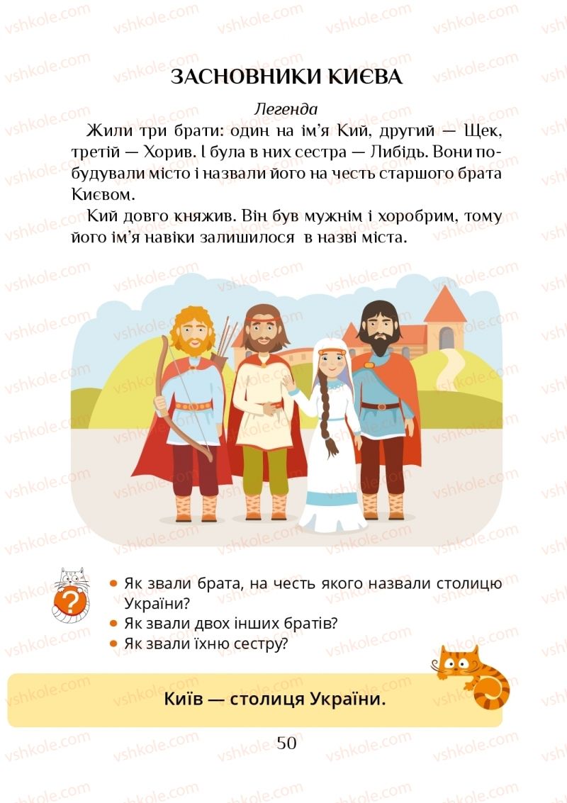 Страница 50 | Підручник Я досліджую світ 1 клас Т.В. Воронцова, В.С. Пономаренко, О.Л. Хомич, І.В. Гарбузюк, Н.В. Андрук, К.С. Василенко 2018 1 частина