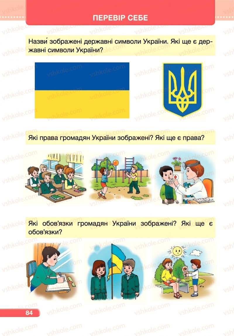 Страница 84 | Підручник Я досліджую світ 1 клас І.І. Жаркова, Л.А. Мечник 2018 2 частина