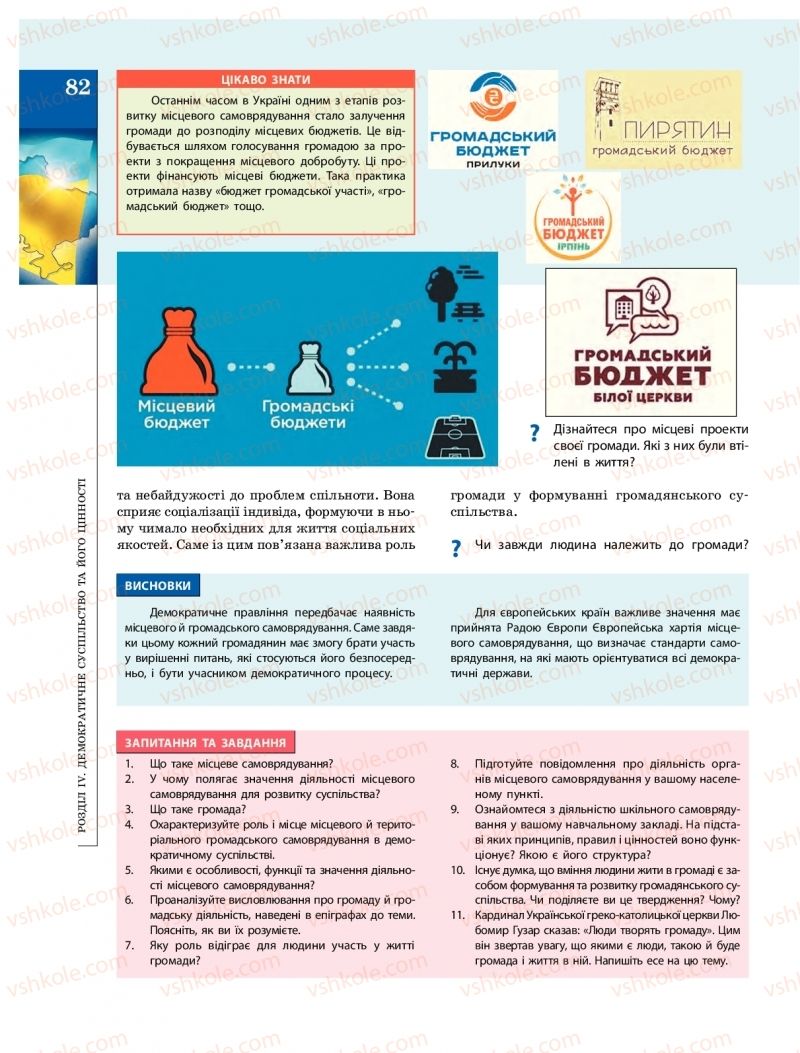 Страница 82 | Підручник Громадянська освіта 10 клас О.О. Гісем, О.О. Мартинюк 2018 Інтегрований курс