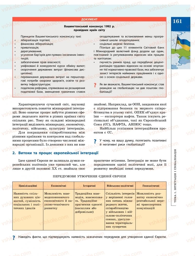 Страница 161 | Підручник Громадянська освіта 10 клас О.О. Гісем, О.О. Мартинюк 2018 Інтегрований курс