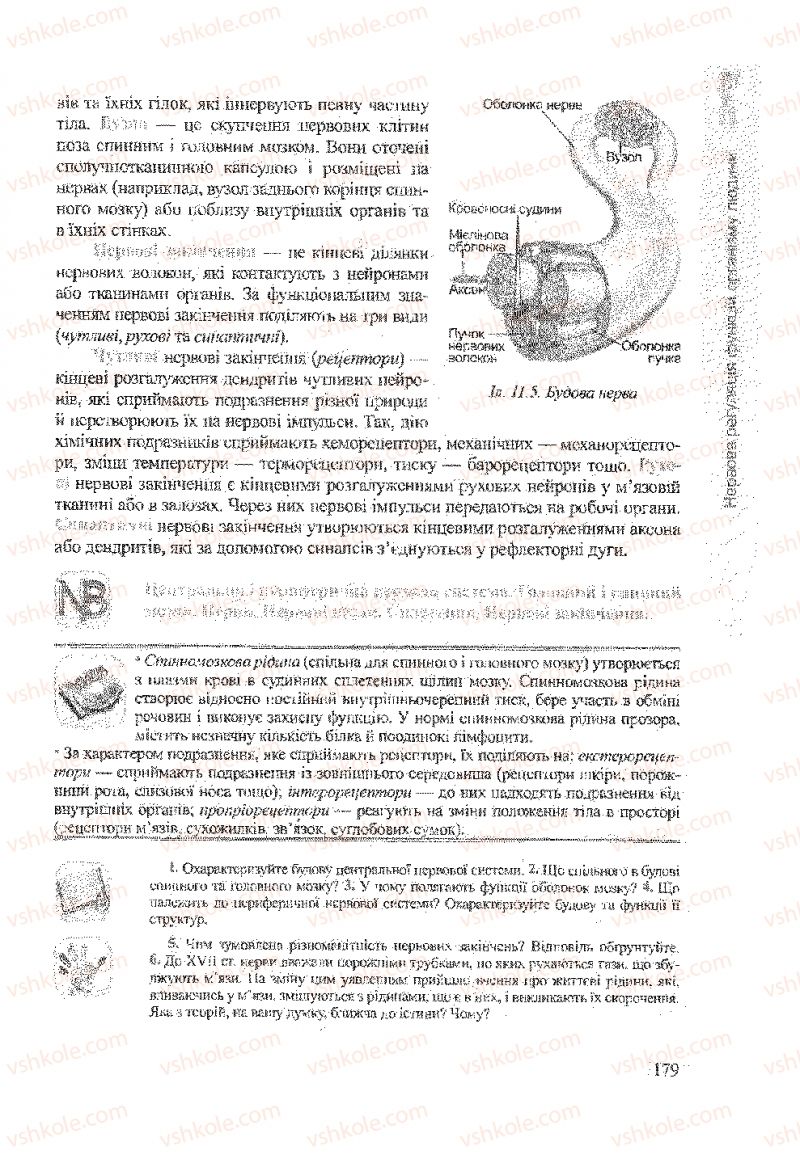 Страница 179 | Підручник Біологія 9 клас А.В. Степанюк, Н.Й. Міщук, Т.В. Гладюк 2009