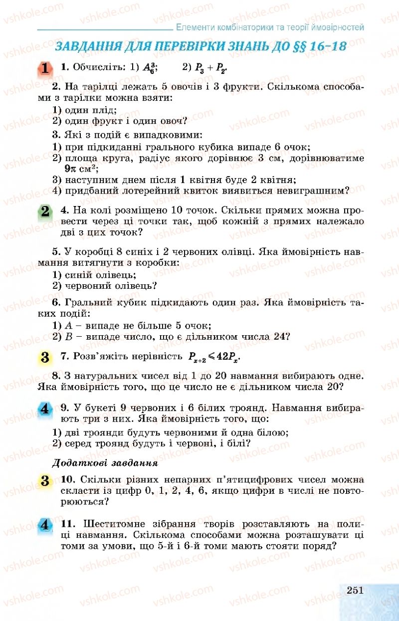 Страница 251 | Підручник Алгебра 11 клас О.С. Істер, О.В. Єргіна 2019 Профільний рівень