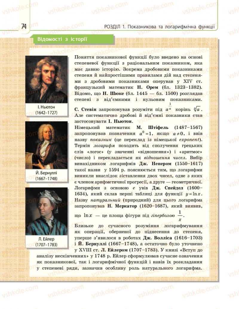 Страница 74 | Підручник Математика 11 клас Є.П. Нелін, О.Є. Долгова 2019