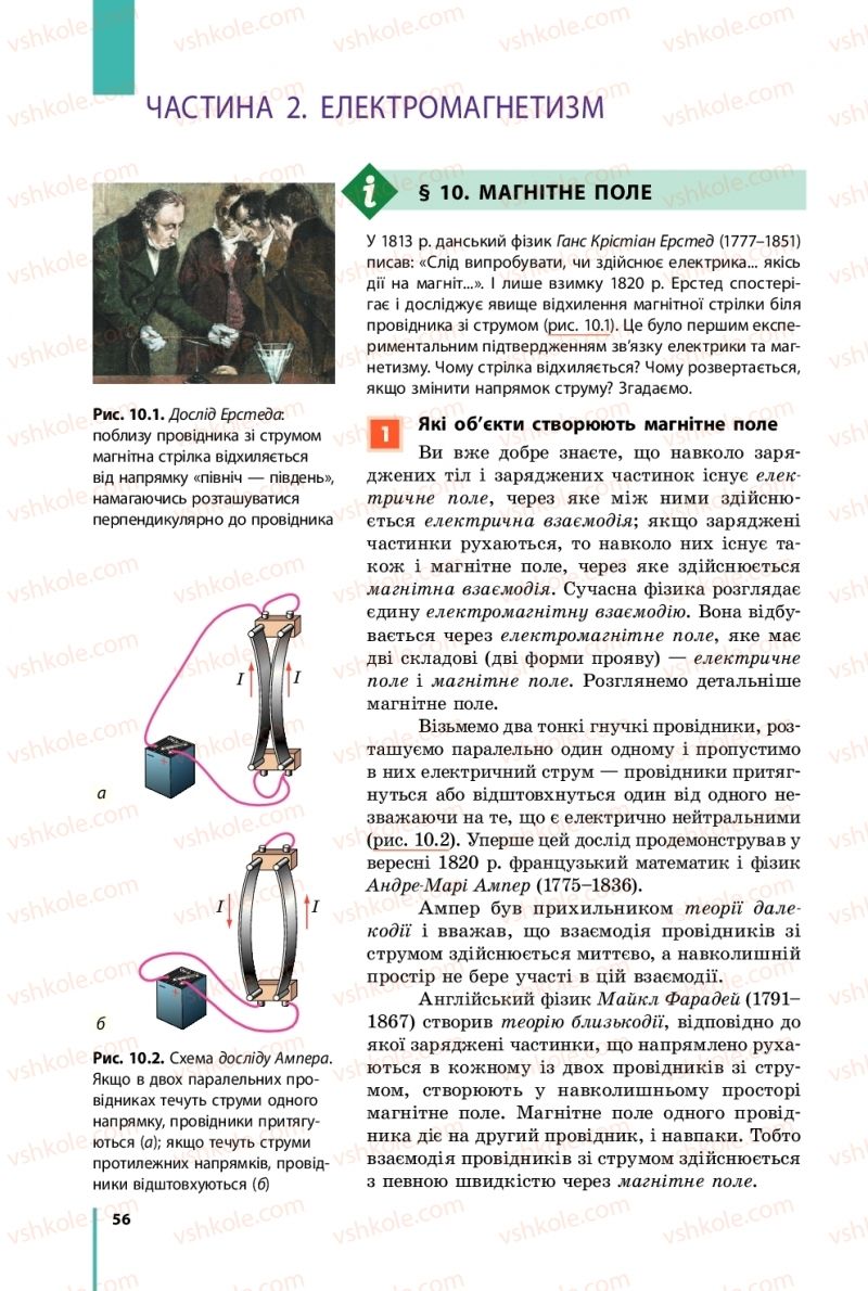 Страница 56 | Підручник Фізика 11 клас В.Г. Бар'яхтар, С.О. Довгий, Ф.Я. Божинова, О.О. Кірюхіна 2019