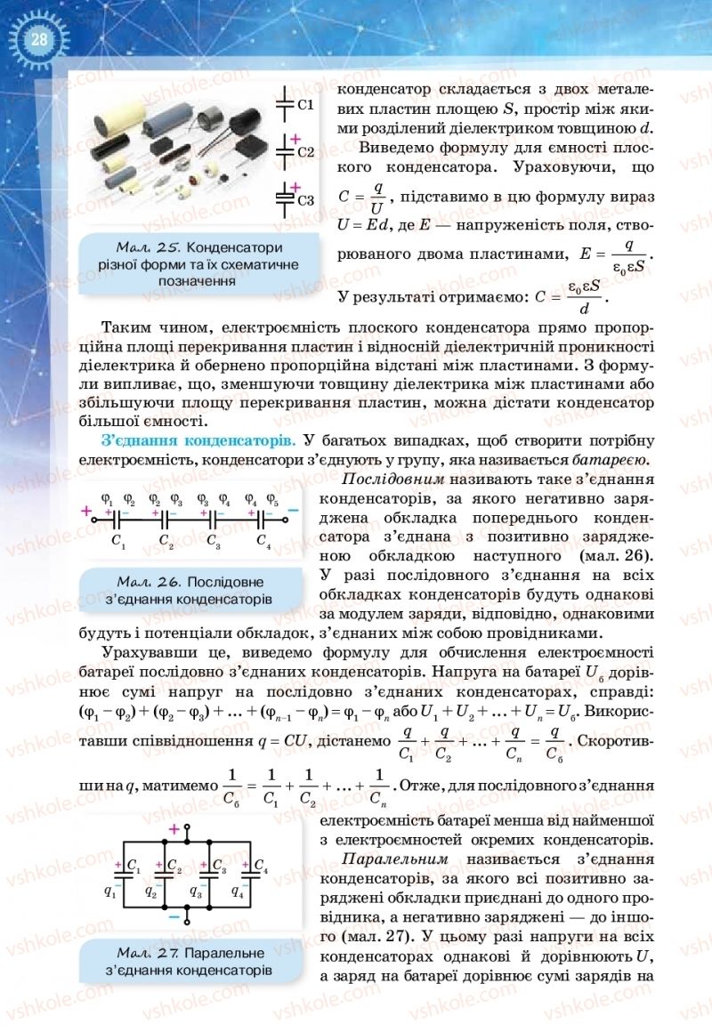 Страница 28 | Підручник Фізика 11 клас Т.М. Засєкіна, Д.О. Засєкін 2019 Ревень стандарту