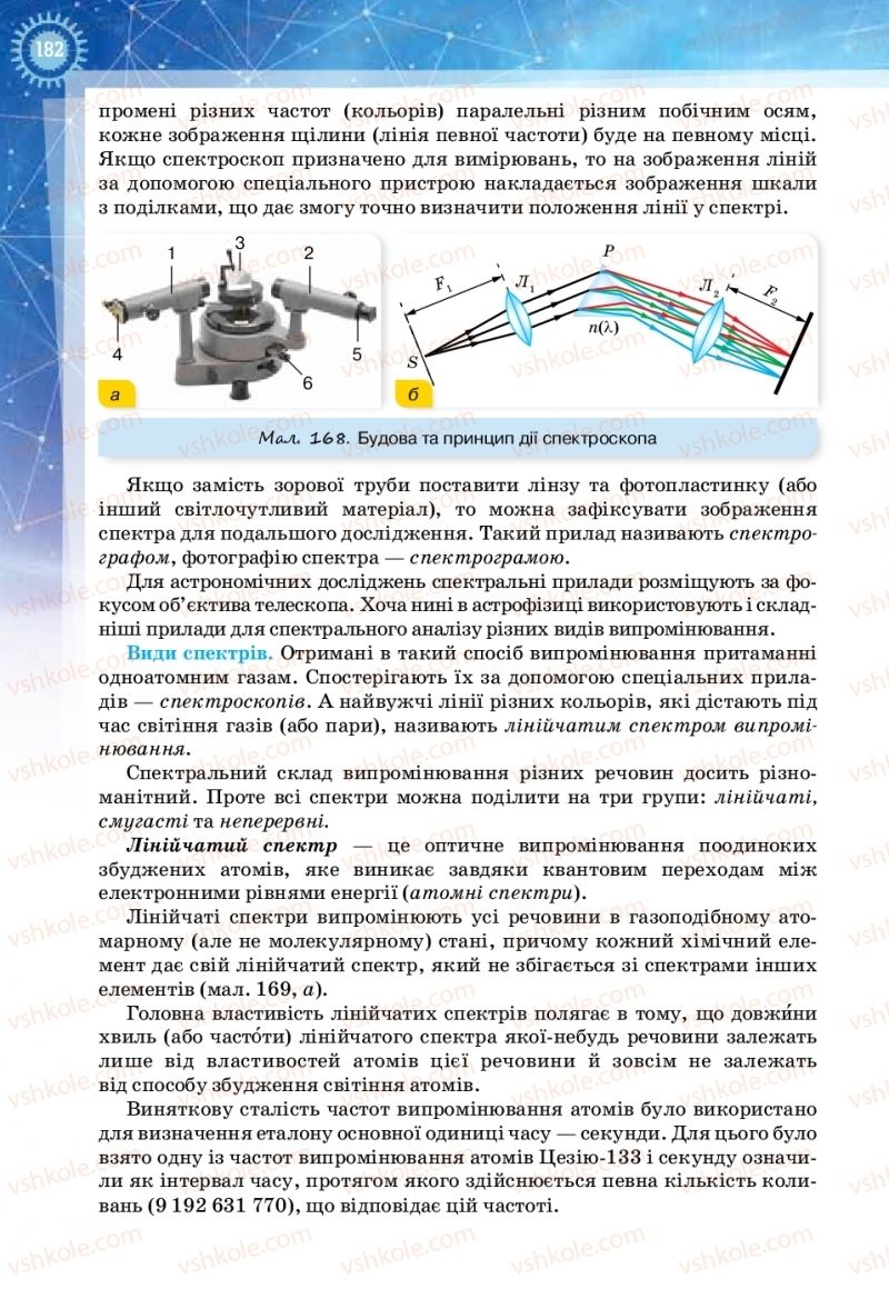 Страница 182 | Підручник Фізика 11 клас Т.М. Засєкіна, Д.О. Засєкін 2019 Ревень стандарту