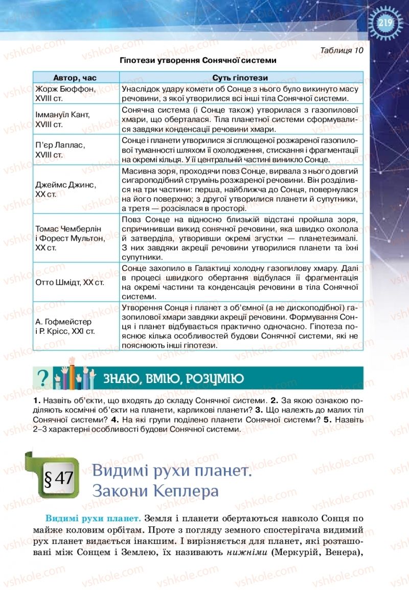 Страница 219 | Підручник Фізика 11 клас Т.М. Засєкіна, Д.О. Засєкін 2019 Ревень стандарту