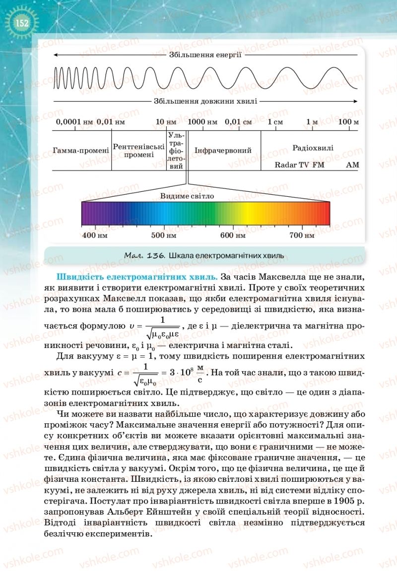 Страница 152 | Підручник Фізика 11 клас Т.М. Засєкіна, Д.О. Засєкін 2019 Профільний рівень