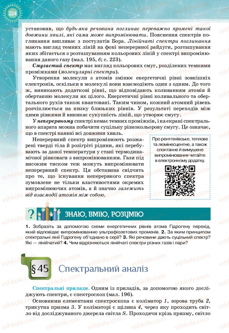 Страница 224 | Підручник Фізика 11 клас Т.М. Засєкіна, Д.О. Засєкін 2019 Профільний рівень