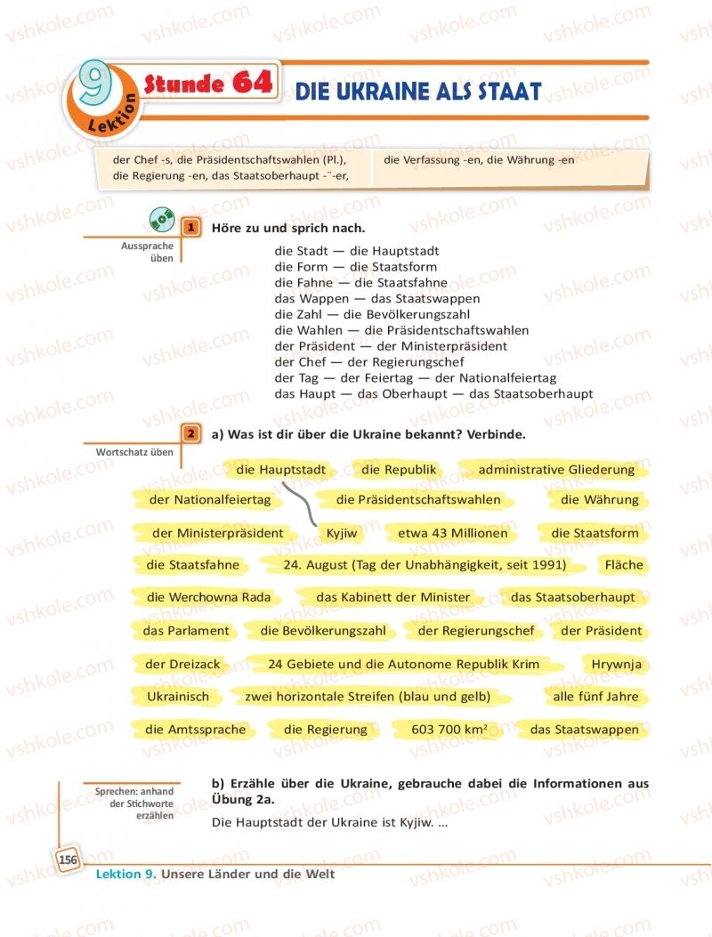 Страница 156 | Підручник Німецька мова 11 клас С.І. Сотникова, Г.В. Гоголєва 2019 11 рік навчання