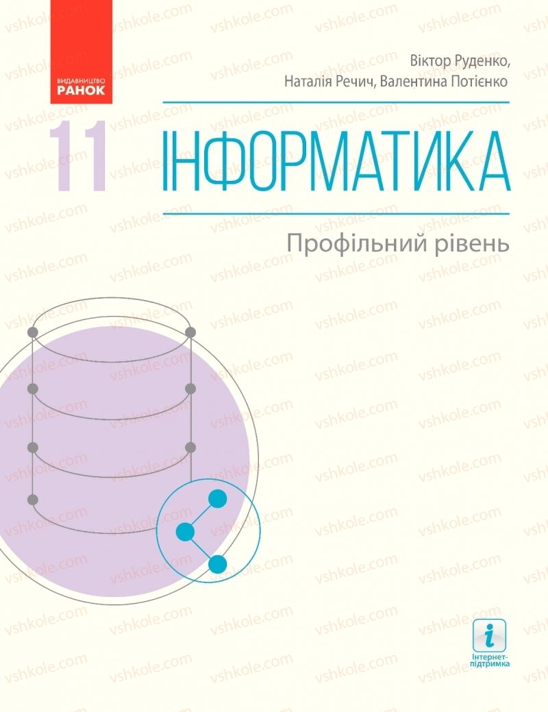 Страница 1 | Підручник Інформатика 11 клас В.Д. Руденко, Н.В. Речич, В.О. Потієнко 2019