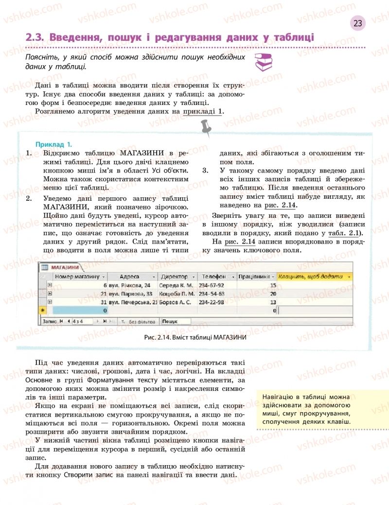 Страница 23 | Підручник Інформатика 11 клас В.Д. Руденко, Н.В. Речич, В.О. Потієнко 2019