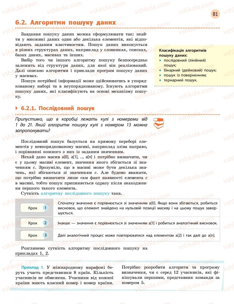 Страница 81 | Підручник Інформатика 11 клас В.Д. Руденко, Н.В. Речич, В.О. Потієнко 2019