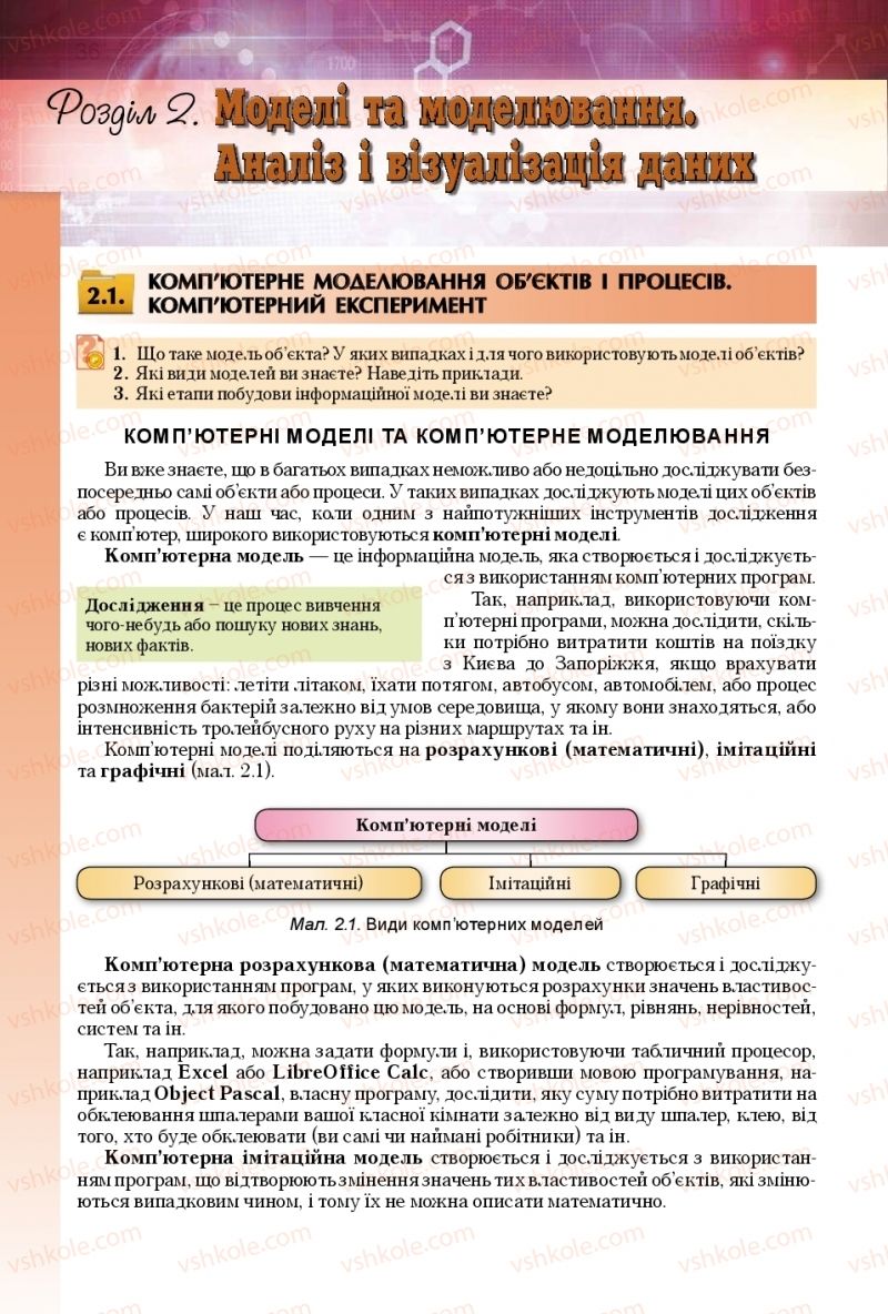 Страница 36 | Підручник Інформатика 11 клас Й.Я. Ривкінд, Т.І. Лисенко, Л.А. Чернікова, В.В. Шакотько 2018