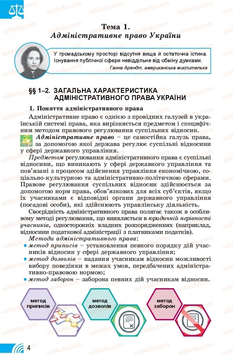 Страница 4 | Підручник Правознавство 11 клас Т. М. Філіпенко, В. Л. Сутковий 2019