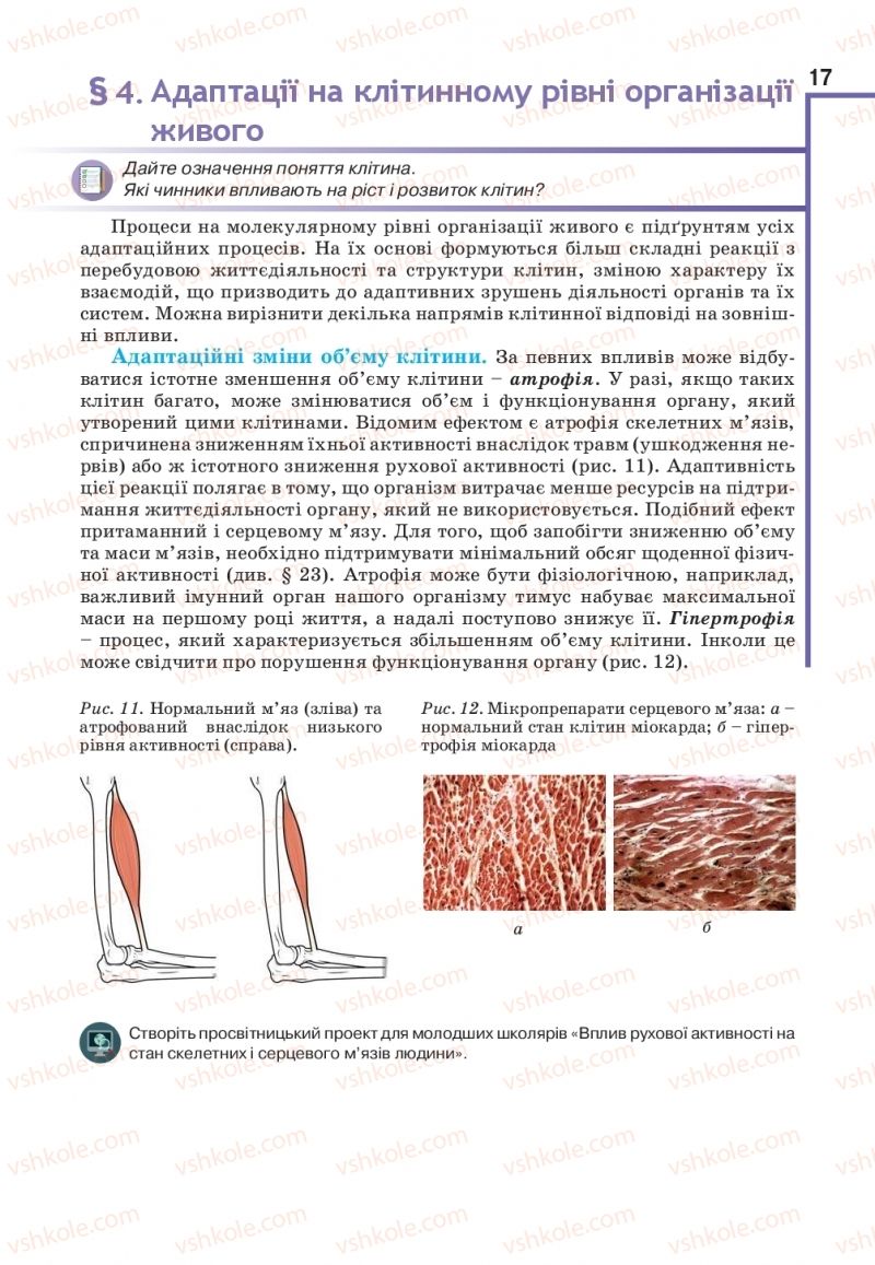 Страница 17 | Підручник Біологія 11 клас О.А. Андерсон, М.А. Вихренко, А.О. Чернінський, С.М. Міюс 2019