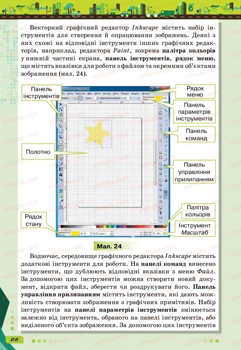 Страница 22 | Підручник Інформатика 6 клас Н.В. Морзе, О.В. Барна, В.П. Вембер 2019