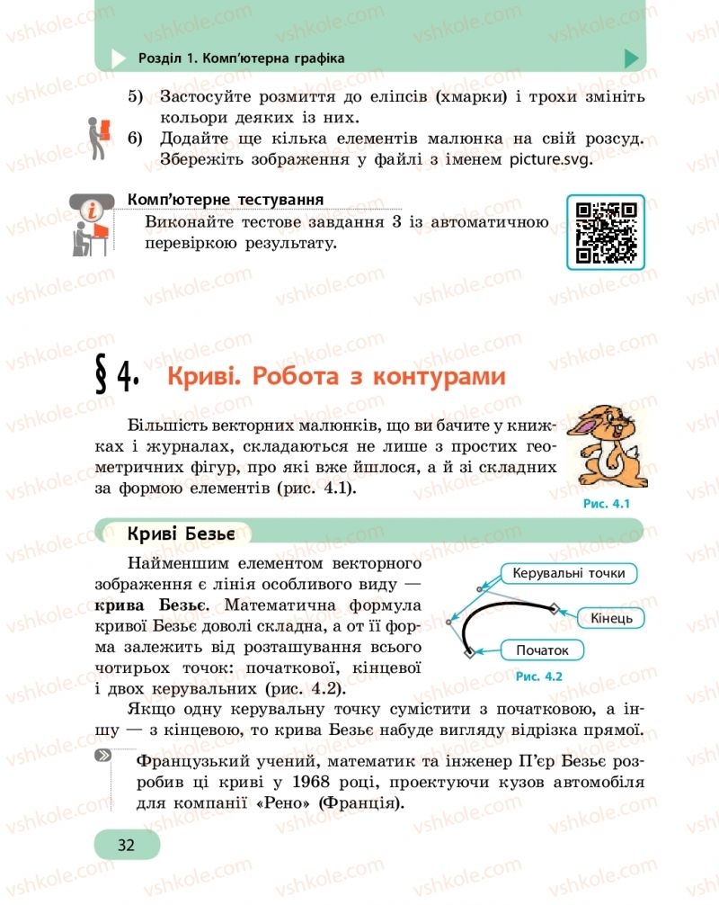 Страница 32 | Підручник Інформатика 6 клас О.О. Бондаренко, В.В. Ластовецький, О.П. Пилипчук, Є.А. Шестопалов 2019