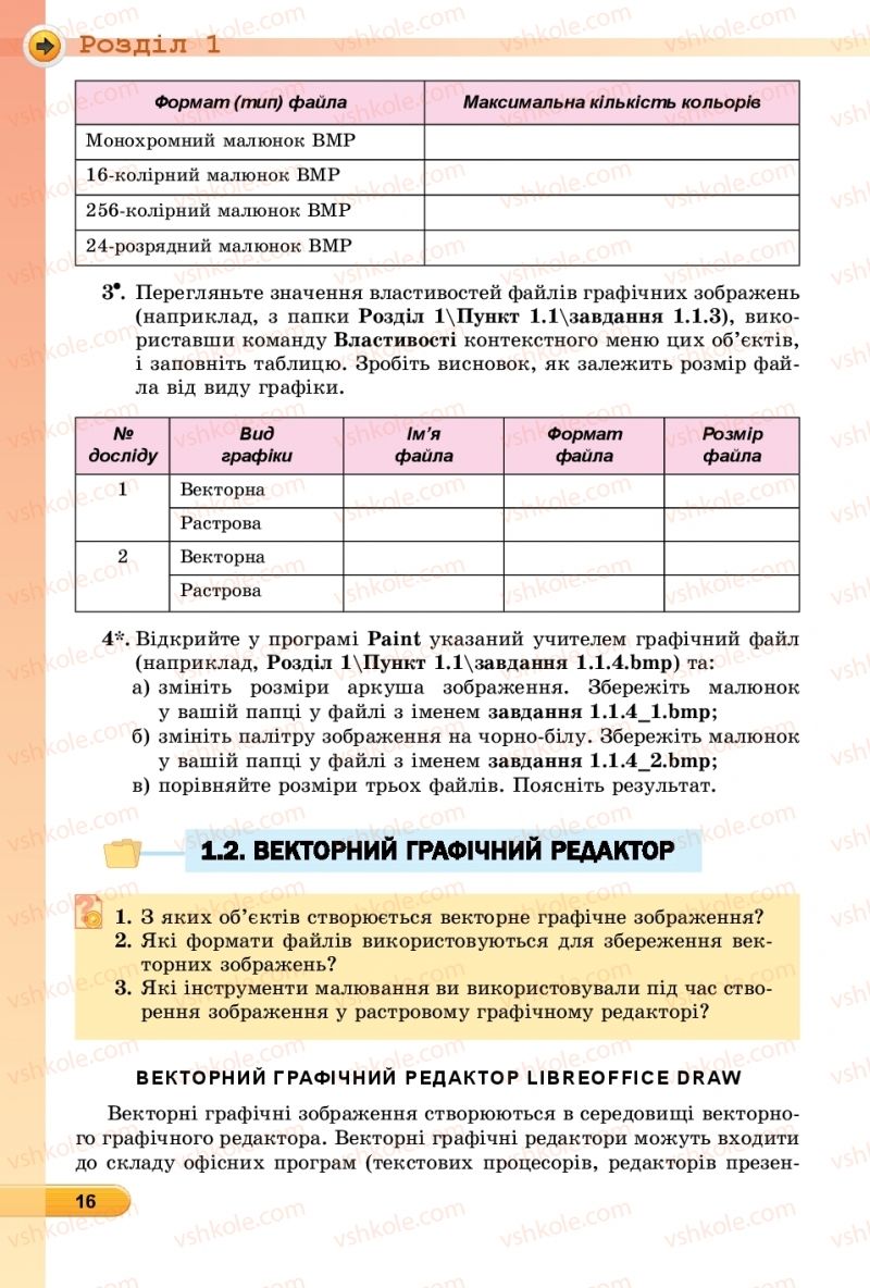 Страница 16 | Підручник Інформатика 6 клас Й.Я. Ривкінд, Т.І. Лисенко, Л.А. Чернікова, В.В. Шакотько 2019