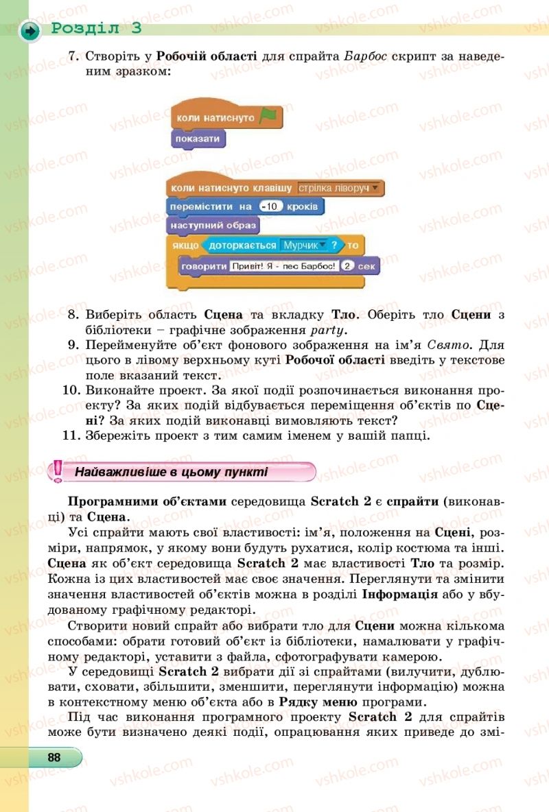 Страница 88 | Підручник Інформатика 6 клас Й.Я. Ривкінд, Т.І. Лисенко, Л.А. Чернікова, В.В. Шакотько 2019