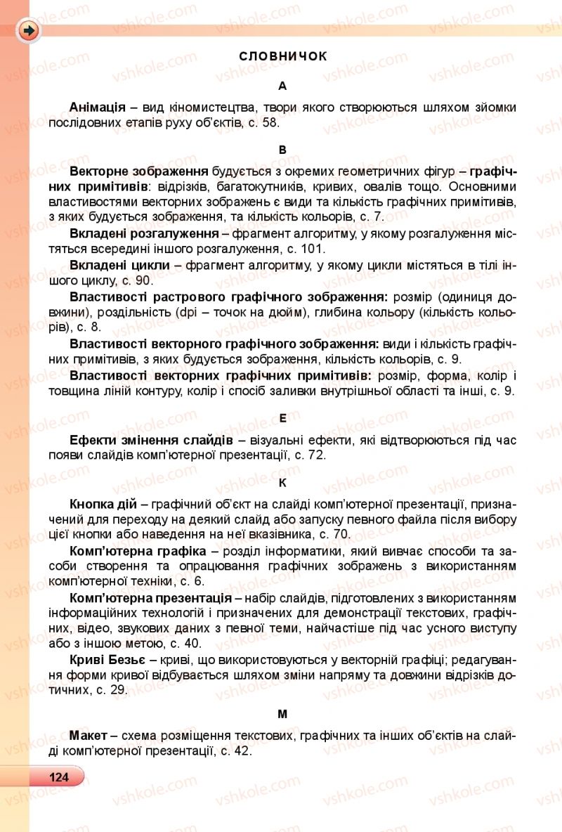 Страница 124 | Підручник Інформатика 6 клас Й.Я. Ривкінд, Т.І. Лисенко, Л.А. Чернікова, В.В. Шакотько 2019