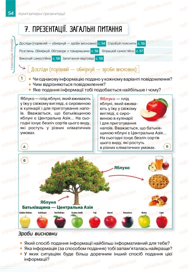 Страница 54 | Підручник Інформатика 6 клас О.В. Коршунова, І.О. Завадський 2019