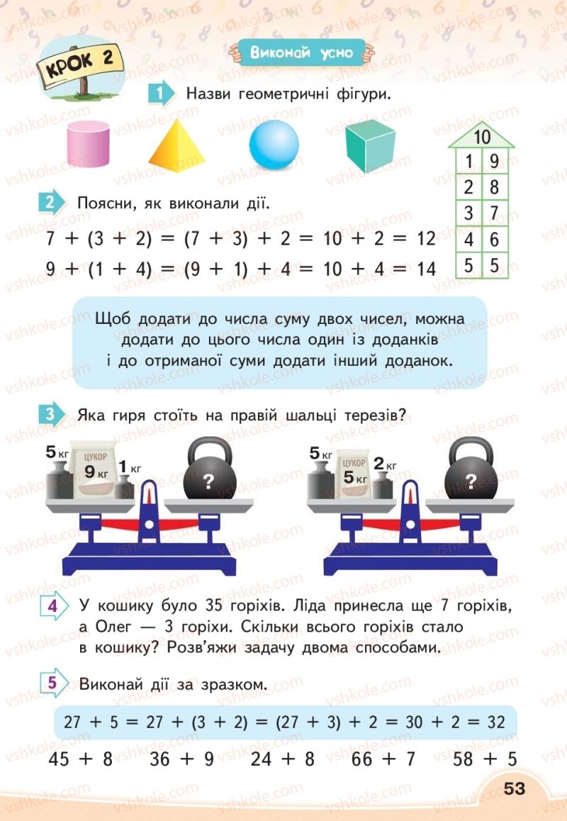 Страница 53 | Підручник Математика 2 клас В.Г. Бевз, Д.В. Васильєва 2019