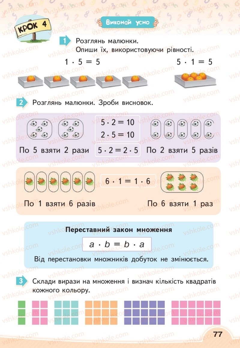 Страница 77 | Підручник Математика 2 клас В.Г. Бевз, Д.В. Васильєва 2019