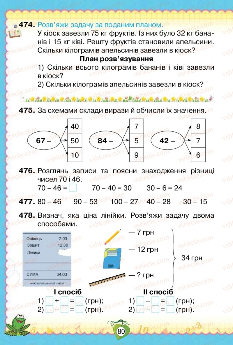 Страница 80 | Підручник Математика 2 клас Н.П. Листопад 2019