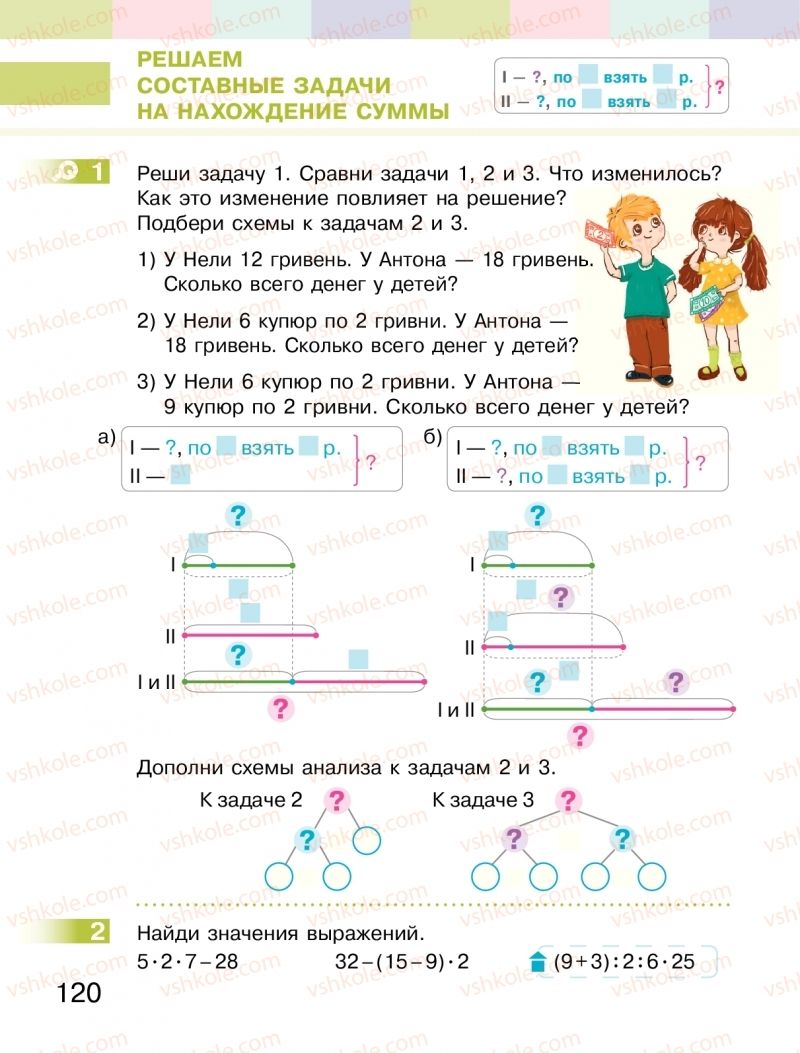 Страница 120 | Підручник Математика 2 клас  С.О. Скворцова, О.В. Онопрієнко 2019 На російській мові