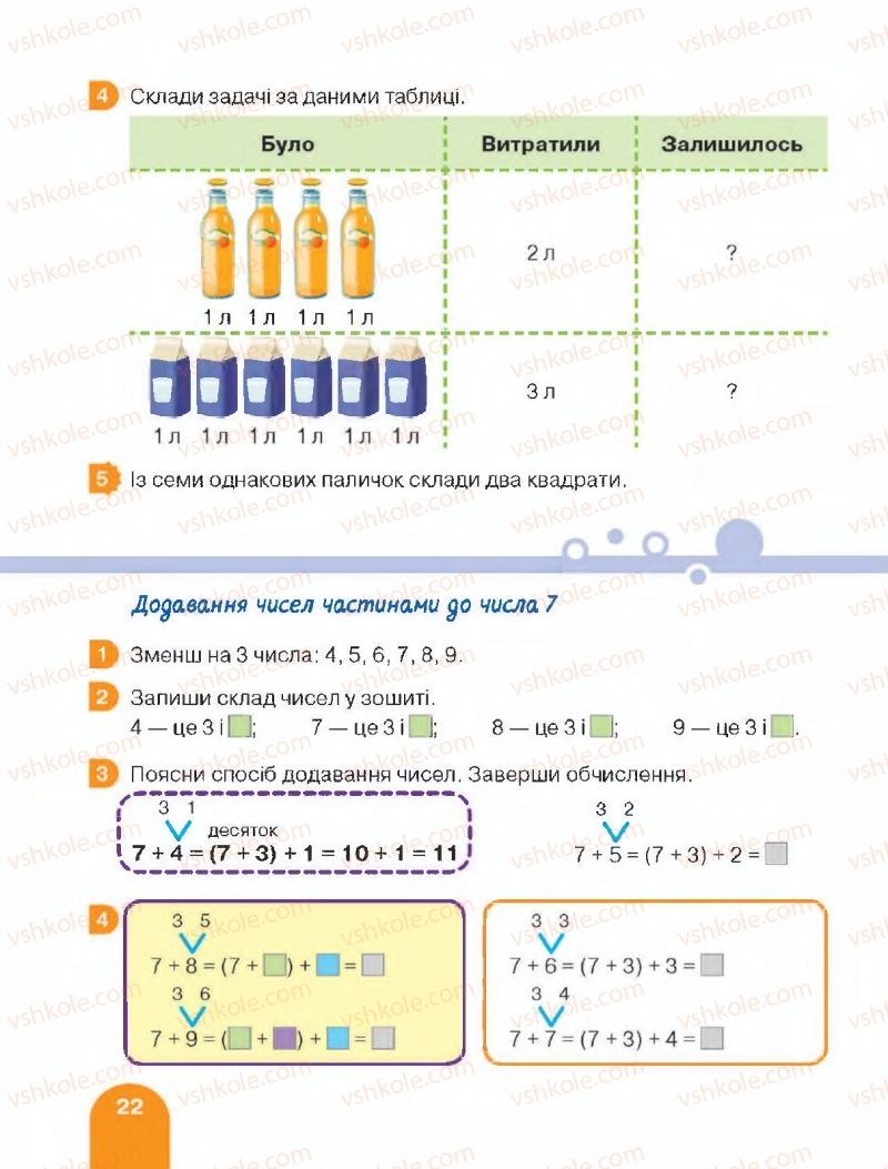 Страница 22 | Підручник Математика 2 клас С.П. Логачевська, Т.А. Логачевська 2019