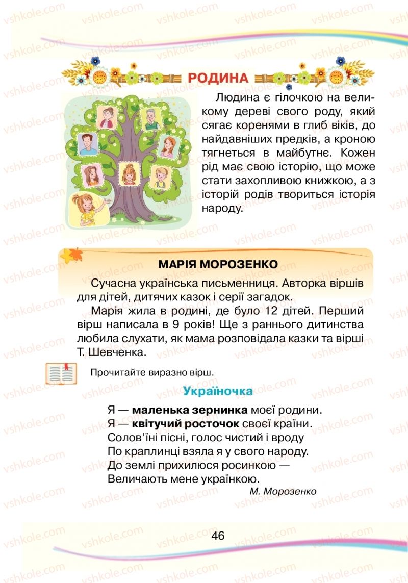 Страница 46 | Підручник Українська мова 2 клас Н.І. Богданець-Білоскаленко 2019 2 частина