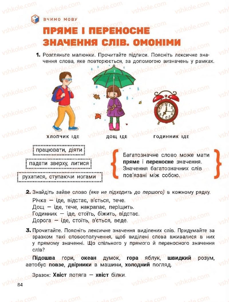 Страница 84 | Підручник Українська мова 2 клас О.Л. Іщенко, С.П. Логачевська 2019 1 частина