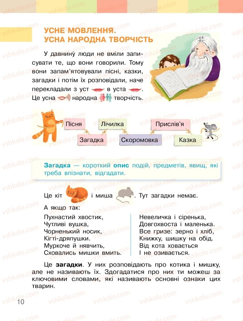 Страница 10 | Підручник Українська мова 2 клас І.О. Большакова, М.С. Пристінська 2019 1 частина