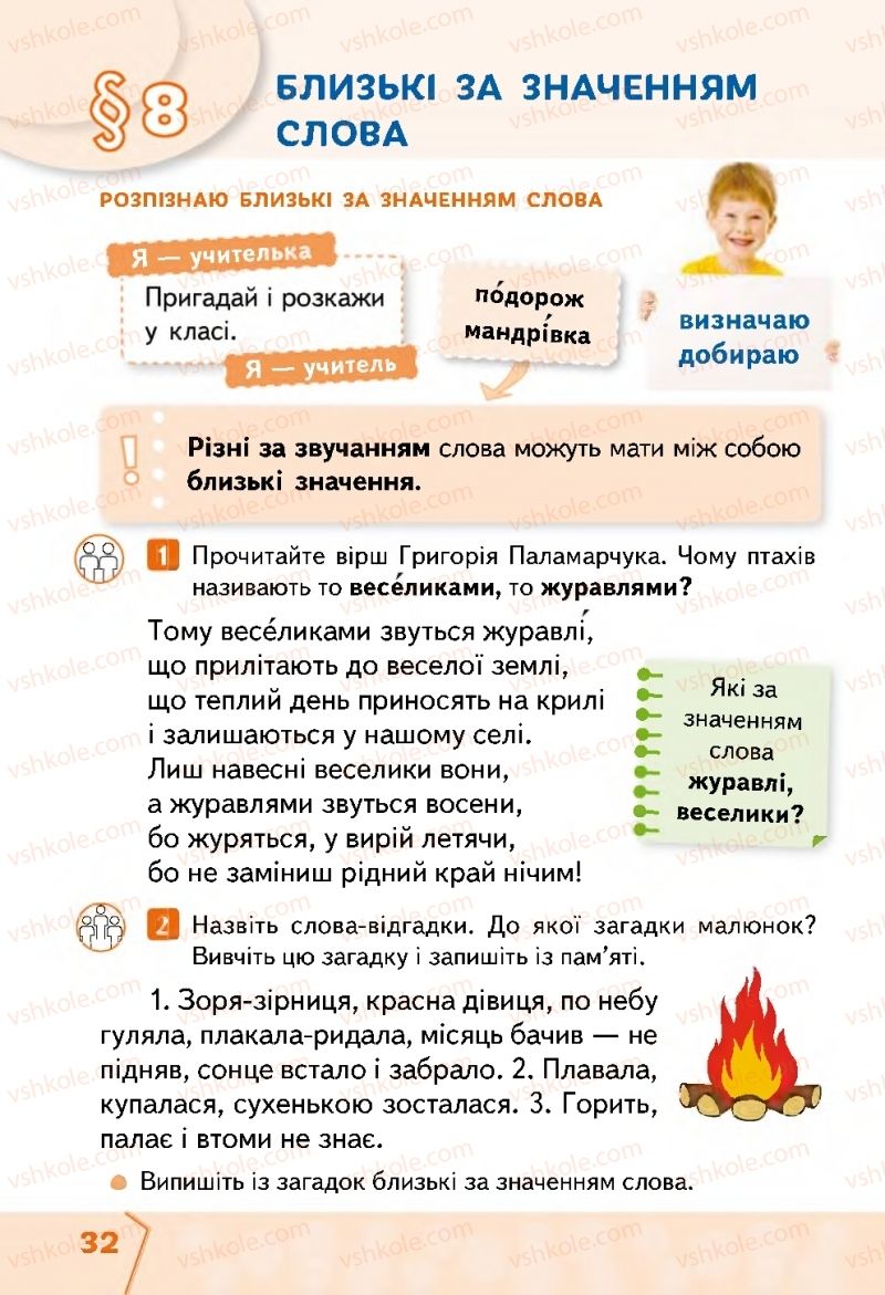 Страница 32 | Підручник Українська мова 2 клас М.С. Вашуленко, С.Г. Дубовик 2019 1 частина