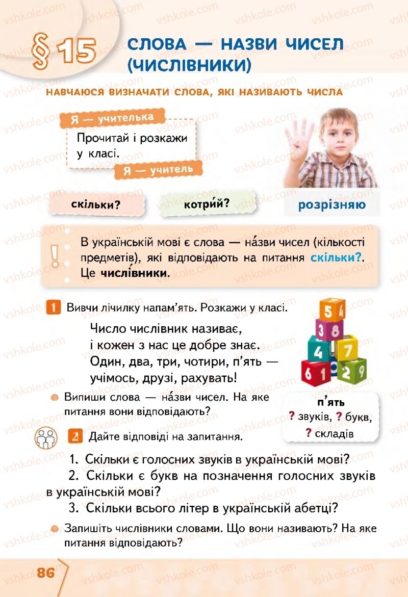 Страница 86 | Підручник Українська мова 2 клас М.С. Вашуленко, С.Г. Дубовик 2019 1 частина