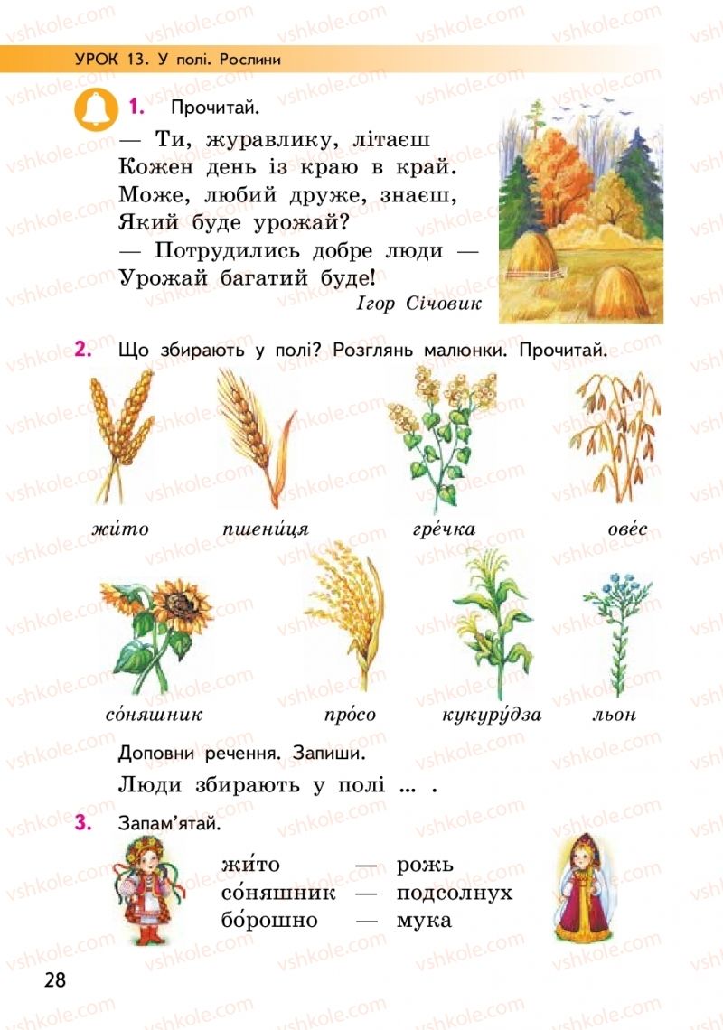 Страница 28 | Підручник Українська мова 2 клас О.М. Коваленко 2019 1 частина