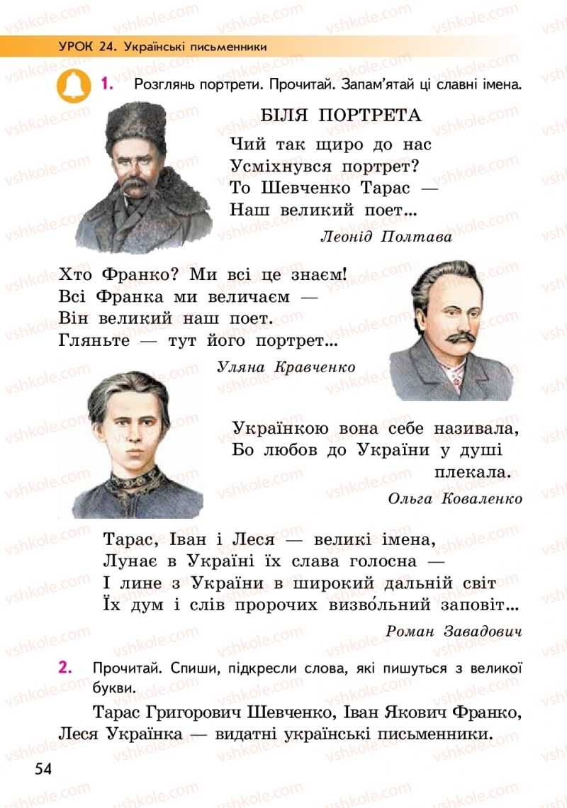 Страница 54 | Підручник Українська мова 2 клас О.М. Коваленко 2019 1 частина