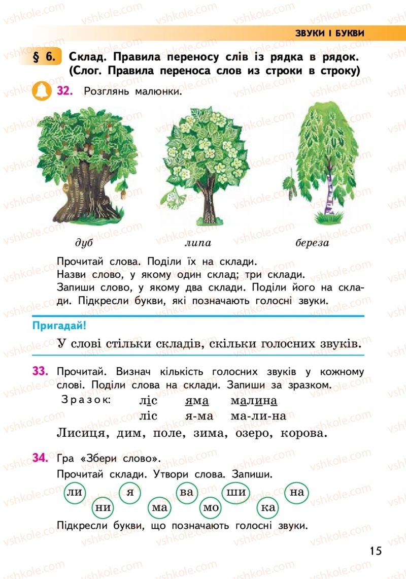 Страница 15 | Підручник Українська мова 2 клас О.М. Коваленко 2019 2 частина