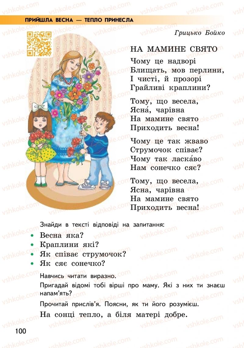 Страница 100 | Підручник Українська мова 2 клас О.М. Коваленко 2019 2 частина